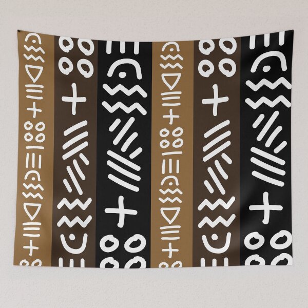 Item preview, African Bogolan Geometric Pattern  designed and sold by Wolagno.