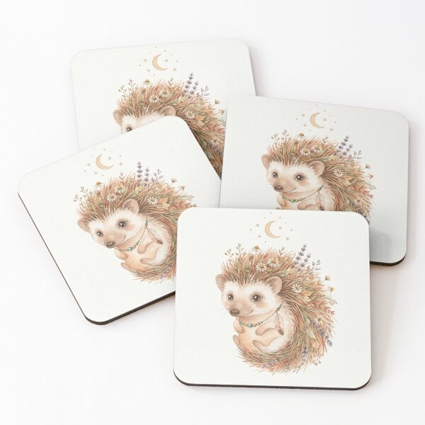Item preview, Boho Woodland Hedgehog Spines Watercolor Art Print designed and sold by TheMinimalFrame.