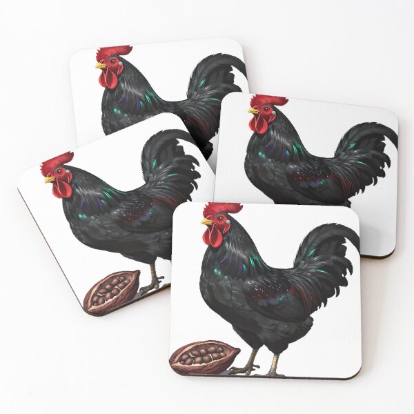Item preview, Black Rooster Dark Cocoa designed and sold by IllumeInk.
