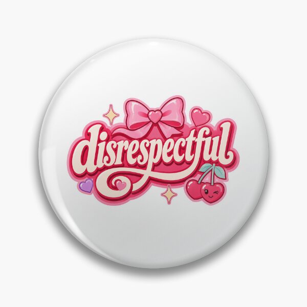Item preview, Disrespectful Cute Girly Typography Design designed and sold by RedCircleArt.