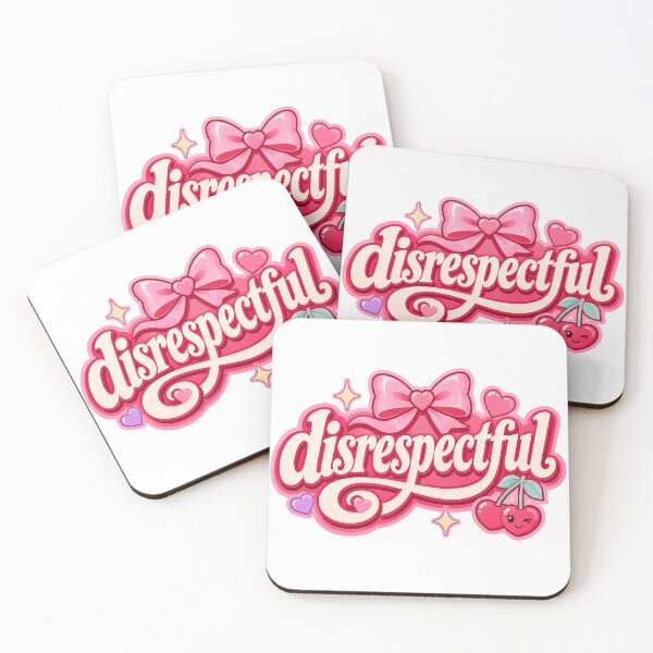 Item preview, Disrespectful Cute Girly Typography Design designed and sold by RedCircleArt.