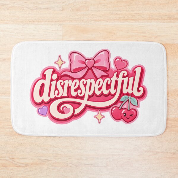 Item preview, Disrespectful Cute Girly Typography Design designed and sold by RedCircleArt.