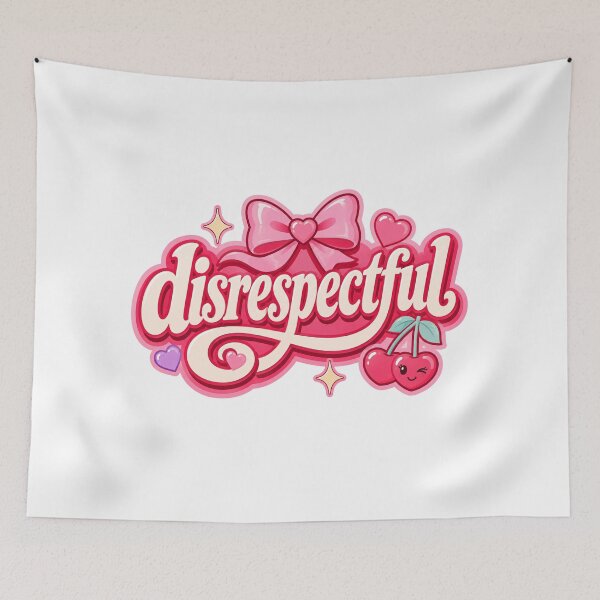 Item preview, Disrespectful Cute Girly Typography Design designed and sold by RedCircleArt.