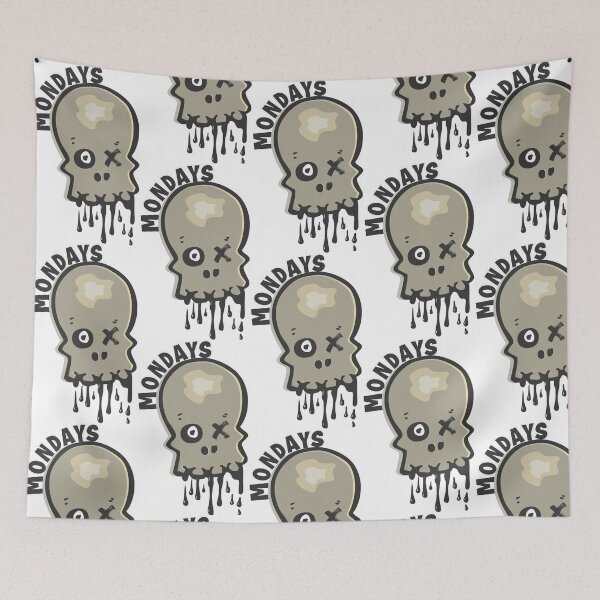 Item preview,  Melting Mondays Skull - Anti-Monday Drip Design designed and sold by badgersmerch.