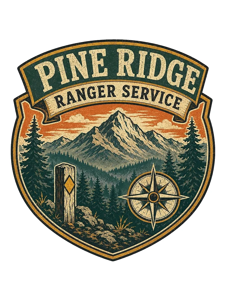 Thumbnail 3 of 3, Scarf, Pine Ridge Ranger Service designed and sold by alexrow.