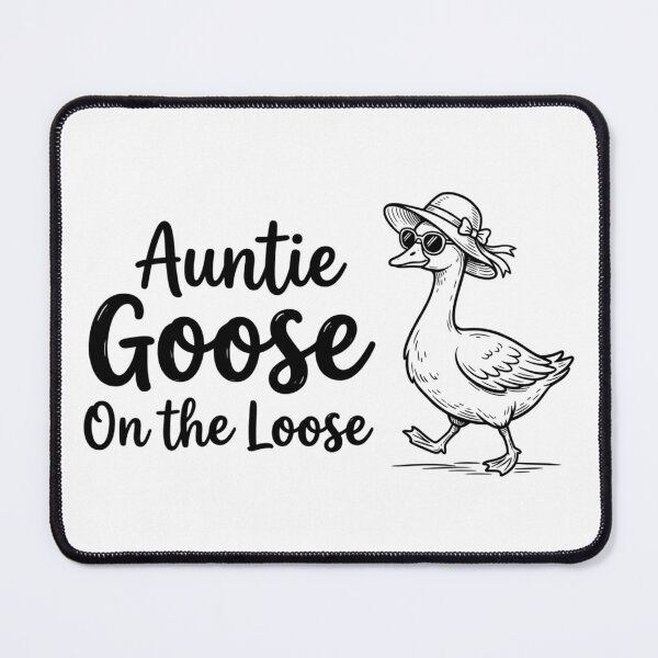 Item preview, Auntie Goose On The Loose Funny Aunt Silly Goose Retro Art designed and sold by Angie-Atelier.
