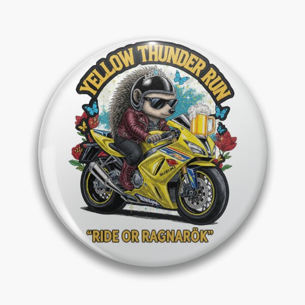 Item preview, Yellow Thunder Run - Suzuki Beer Ride designed and sold by Hellulandia - no nää ny vaa o tämmöne.