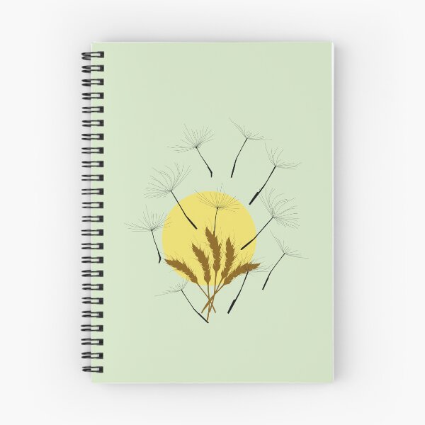 Item preview, Dandelion Seeds Flying over Wheat Field & Golden Sun — Botanical Nature Art designed and sold by CreativeArtistL.