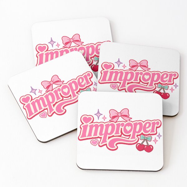 Item preview, Improper Cute Girly Typography Design designed and sold by RedCircleArt.