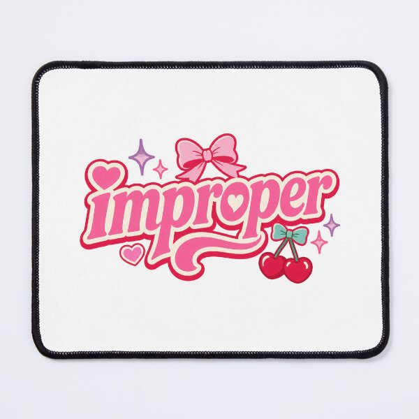 Item preview, Improper Cute Girly Typography Design designed and sold by RedCircleArt.