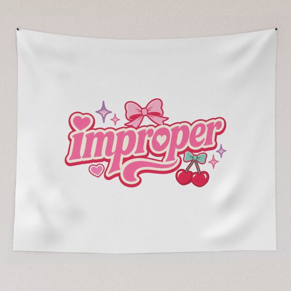 Item preview, Improper Cute Girly Typography Design designed and sold by RedCircleArt.