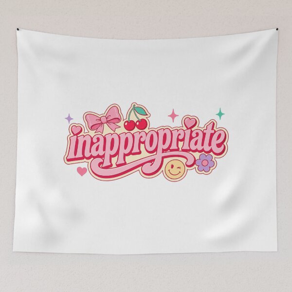 Item preview, Inappropriate Cute Girly Typography Design designed and sold by RedCircleArt.