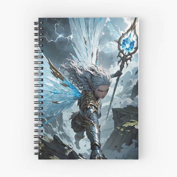 Item preview, Storm Fairy Warrior Epic Fantasy With Wind Magic designed and sold by BorgSpareParts.