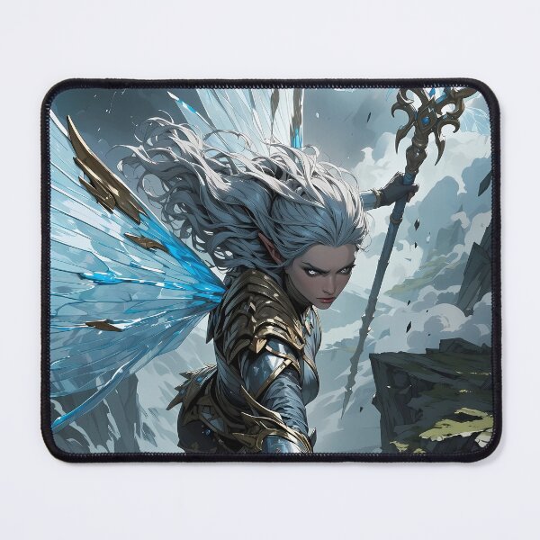 Item preview, Storm Fairy Warrior Epic Fantasy With Wind Magic designed and sold by BorgSpareParts.