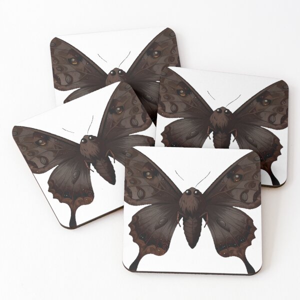 Item preview, Moth Cocoa Dust Wings Spread designed and sold by IllumeInk.