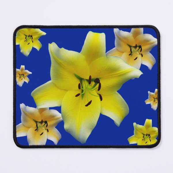 Item preview, Minimalist Yellow Lily Flower Macro Photography Art Collage designed and sold by JurateArt-DK.
