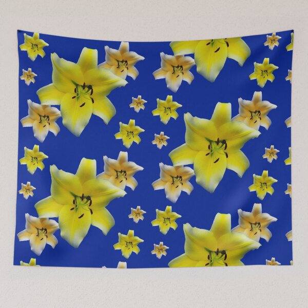 Item preview, Minimalist Yellow Lily Flower Macro Photography Art Collage designed and sold by JurateArt-DK.
