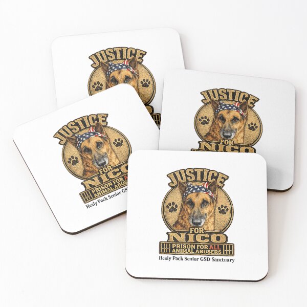 Item preview, Justice For Nico Animal Rescue Dog Vintage Awareness designed and sold by cerima.