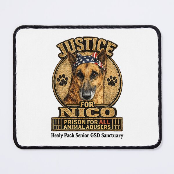 Item preview, Justice For Nico Animal Rescue Dog Vintage Awareness designed and sold by cerima.