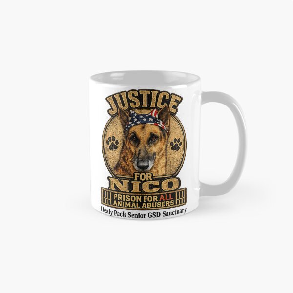 Item preview, Justice For Nico Animal Rescue Dog Vintage Awareness designed and sold by cerima.