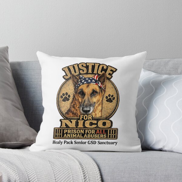 Item preview, Justice For Nico Animal Rescue Dog Vintage Awareness designed and sold by cerima.