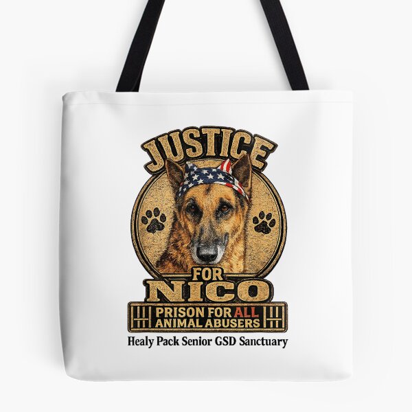 Item preview, Justice For Nico Animal Rescue Dog Vintage Awareness designed and sold by cerima.