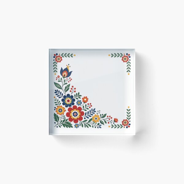 Item preview, Folk Flower Frame designed and sold by PetalGarden.