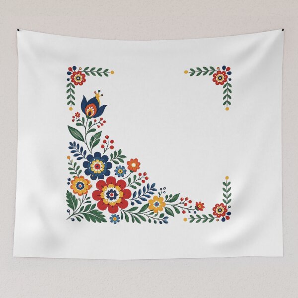 Item preview, Folk Flower Frame designed and sold by PetalGarden.