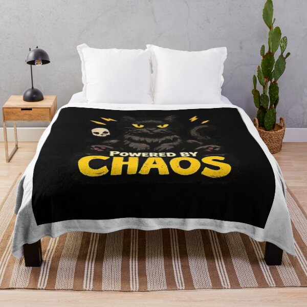 Item preview, Powered By Chaos Black Cat PNG | Funny Gothic Cat designed and sold by ser-Ile.