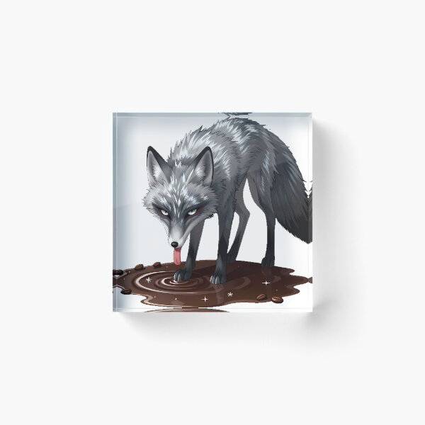 Item preview, Silver Fox Midnight Cocoa designed and sold by IllumeInk.