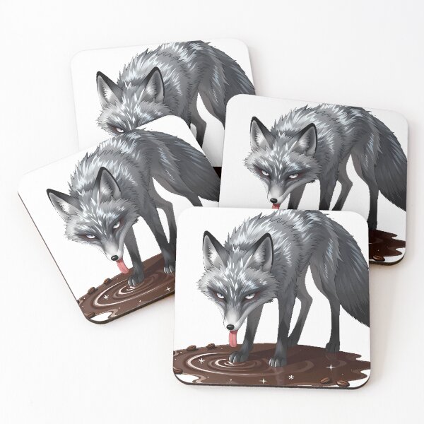 Item preview, Silver Fox Midnight Cocoa designed and sold by IllumeInk.