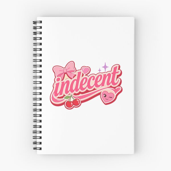 Item preview, Indecent Cute Girly Typography Design designed and sold by RedCircleArt.