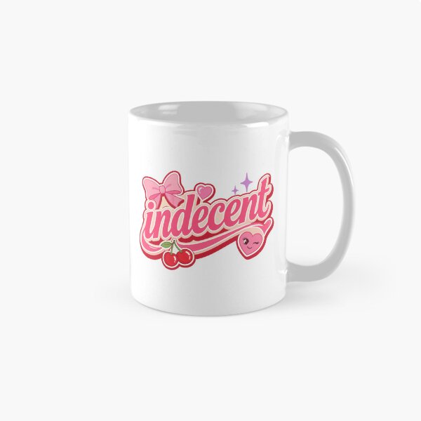 Item preview, Indecent Cute Girly Typography Design designed and sold by RedCircleArt.
