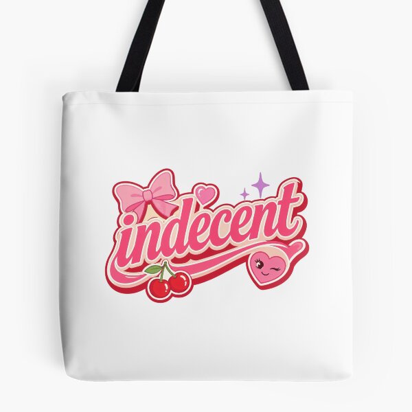 Item preview, Indecent Cute Girly Typography Design designed and sold by RedCircleArt.