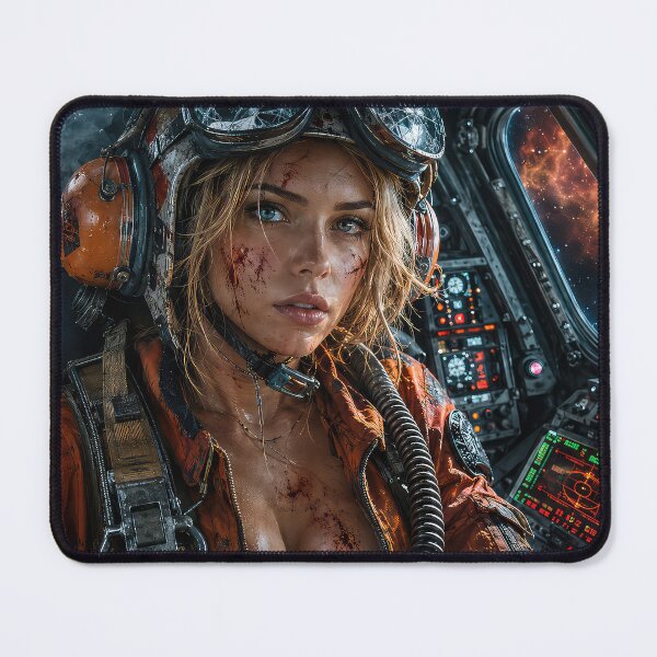 Item preview, Worn pilot in a shattered cockpit designed and sold by thewandswant.