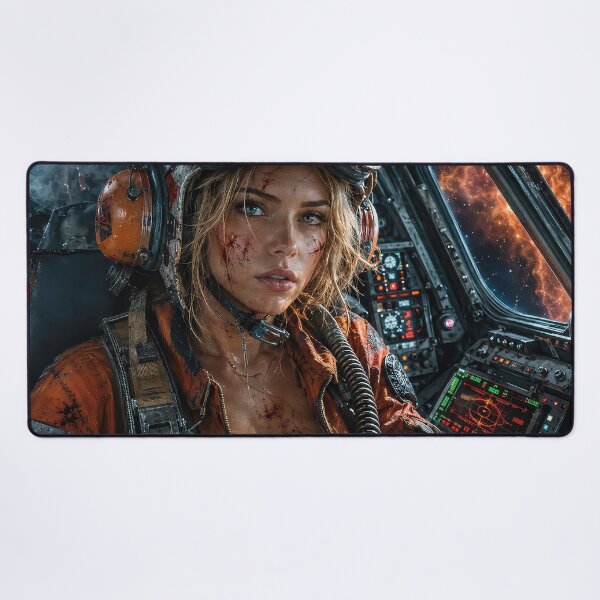 Item preview, Worn pilot in a shattered cockpit designed and sold by thewandswant.