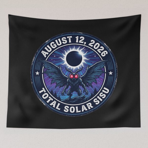 Item preview, Mothman Solar Eclipse August 12 2026 Sisu designed and sold by SisuPrintsCo.