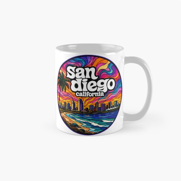 Item preview, San Diego California Coast United States Stained Glass designed and sold by TomFrontierArt.