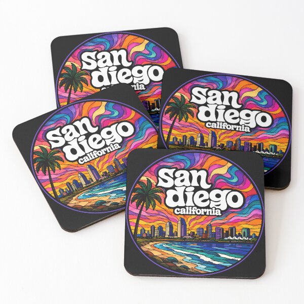 Item preview, San Diego California Coast United States Stained Glass designed and sold by TomFrontierArt.
