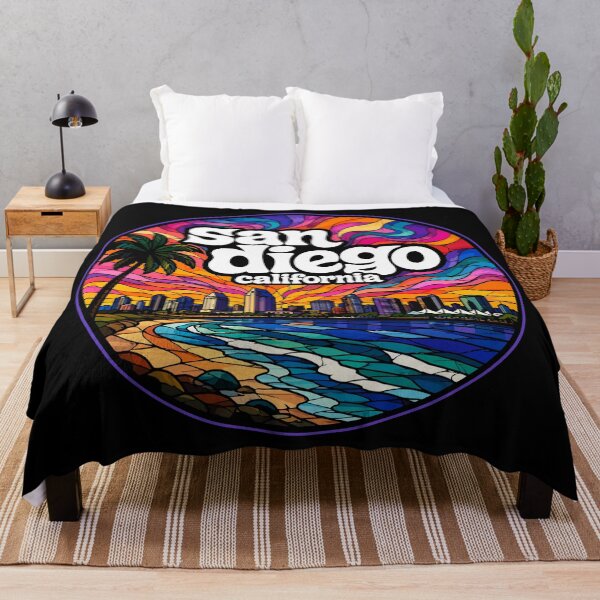 Item preview, San Diego California Coast United States Stained Glass designed and sold by TomFrontierArt.