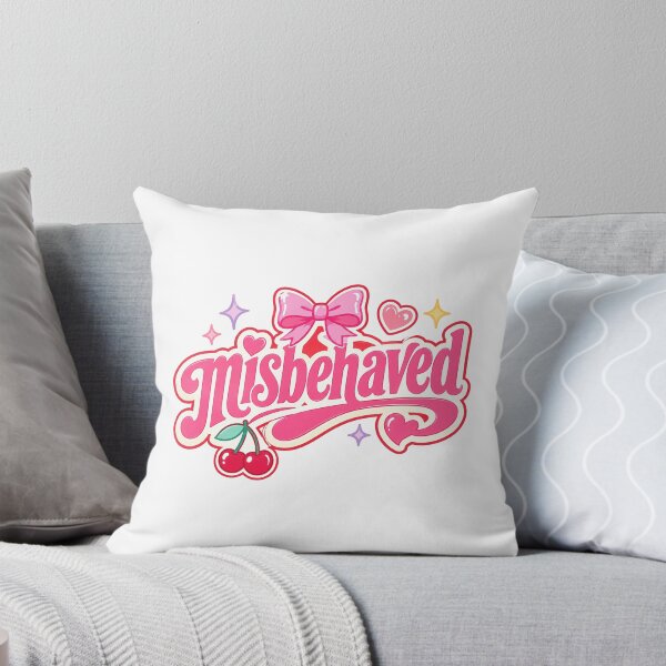 Item preview, Misbehaved Cute Girly Typography Design designed and sold by RedCircleArt.