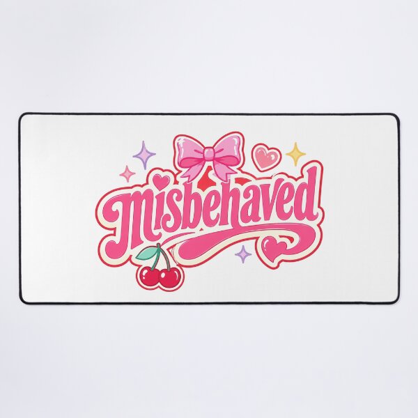 Item preview, Misbehaved Cute Girly Typography Design designed and sold by RedCircleArt.