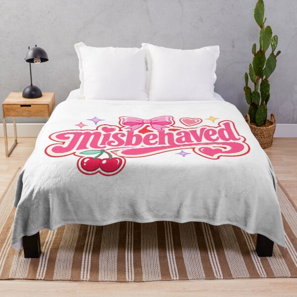 Item preview, Misbehaved Cute Girly Typography Design designed and sold by RedCircleArt.