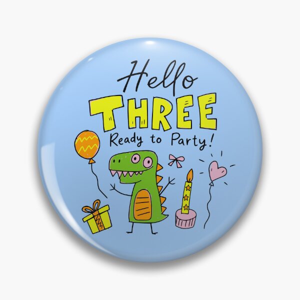 Artikelvorschau, Witziges Dino-T-Shirt für Kleinkinder zum 3. Geburtstag & Partygeschenke entworfen und verkauft von illeN-Art-World.