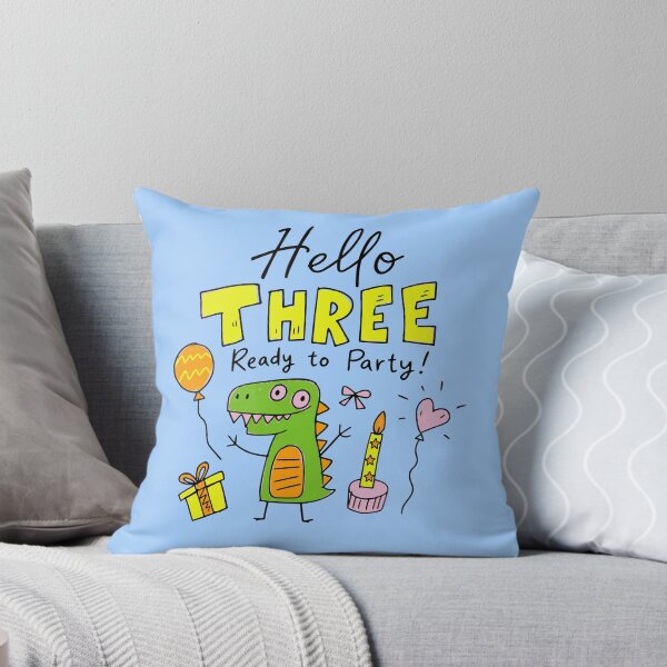 Item preview, Whimsical Dino Toddler 3 Year Old Birthday Kids T-Shirt & Party Gifts designed and sold by illeN-Art-World.