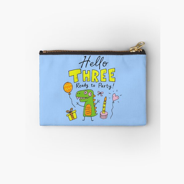 Item preview, Whimsical Dino Toddler 3 Year Old Birthday Kids T-Shirt & Party Gifts designed and sold by illeN-Art-World.