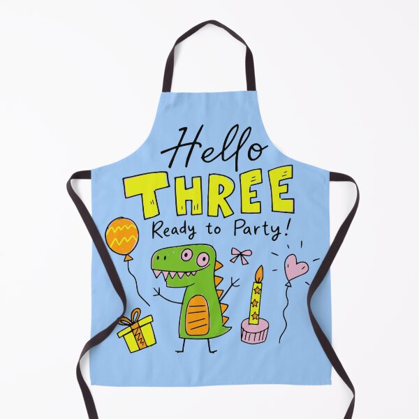 Item preview, Whimsical Dino Toddler 3 Year Old Birthday Kids T-Shirt & Party Gifts designed and sold by illeN-Art-World.