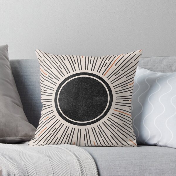 Item preview, Mid Century Modern Black Sunburst Art Print designed and sold by FaizArtShop.