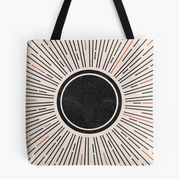 Item preview, Mid Century Modern Black Sunburst Art Print designed and sold by FaizArtShop.