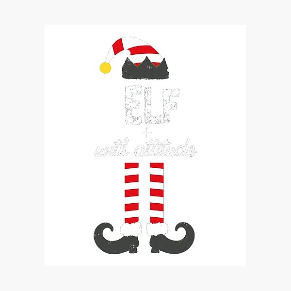 Artikelvorschau, Weihnachtself mit Attitüde entworfen und verkauft von lht6474.